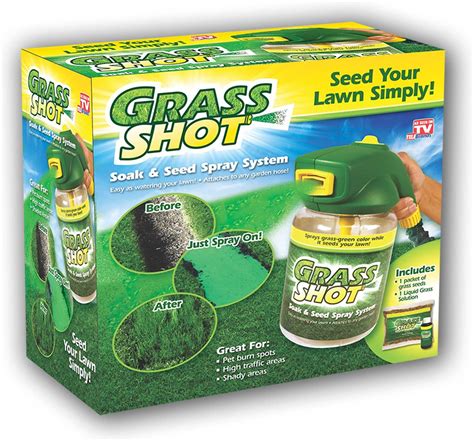 Spray on grass seed - spray grass seed. spray grass. hydroseeding lawns. ... Lawn and Garden Plus Humic Acid 32 fl. oz. Spray Bottle Seed and Soil Innoculant. Lawn and Garden Plus Humic Acid Seed and Soil Innoculant repairs and rebuilds soil with all natural soil borne microbes that increase the organic matter in your soil allowing for better water retention. This ...